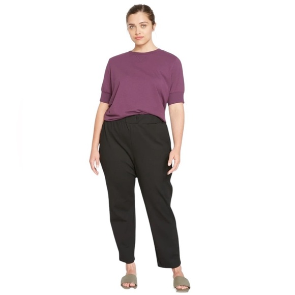 UNIVERSAL STANDARD BLACK SIGNATURE PONTE PANTS SIZE 10/12 - Picture 2 of 16